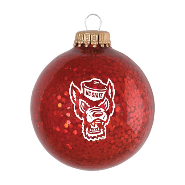 Sparkle Red Glass Ball Ornament